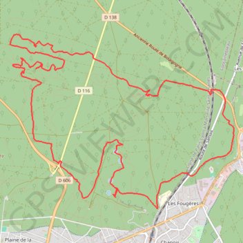 Itinéraire La Tour Denecourt - Forêt de Fontainebleau, distance, dénivelé, altitude, carte, profil, trace GPS