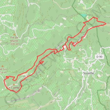 Itinéraire La Grande Montagne, Rocher de Saint-Amand, distance, dénivelé, altitude, carte, profil, trace GPS
