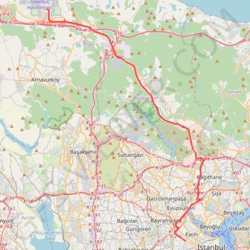 Itinéraire Turquie - Jour 8, distance, dénivelé, altitude, carte, profil, trace GPS