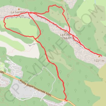 Itinéraire 2024 11 08 - col du pilon castellaras de la malle doublier, distance, dénivelé, altitude, carte, profil, trace GPS