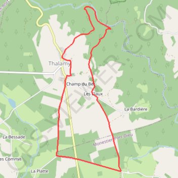Itinéraire Sur les traces des chevaliers de l'Ordre de Malte - Thalamy - Pays de Haute Corrèze, distance, dénivelé, altitude, carte, profil, trace GPS