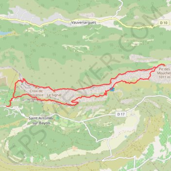 Itinéraire Grande rando Enchois - Pic des Mouches, distance, dénivelé, altitude, carte, profil, trace GPS