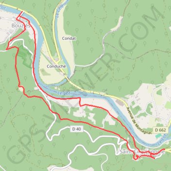 Itinéraire Balade autour de Saint Cirq Lapopie, distance, dénivelé, altitude, carte, profil, trace GPS