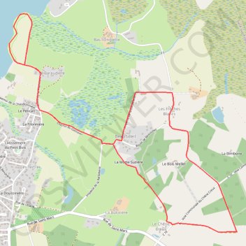 Itinéraire Circuit de "La Baraudière" - SUCÉ-SUR-ERDRE, distance, dénivelé, altitude, carte, profil, trace GPS