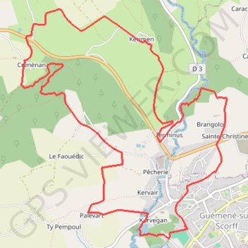 Itinéraire Rando Noz Saint Jean, distance, dénivelé, altitude, carte, profil, trace GPS