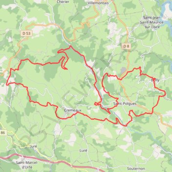 Itinéraire À Bully - Le Trèfle Bullyçois, distance, dénivelé, altitude, carte, profil, trace GPS