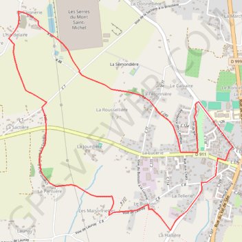 Itinéraire Vallée de la Sée - Balade de la Sémondière, distance, dénivelé, altitude, carte, profil, trace GPS