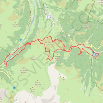 Itinéraire Haute Bigorre - Entre Deux lacs, distance, dénivelé, altitude, carte, profil, trace GPS