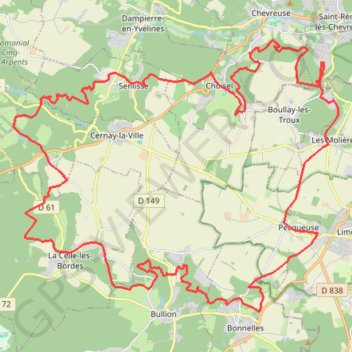 Itinéraire JR20-55km 12 sep, distance, dénivelé, altitude, carte, profil, trace GPS