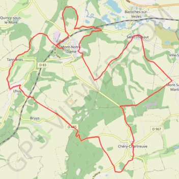Itinéraire La Gorge aux Loups, distance, dénivelé, altitude, carte, profil, trace GPS