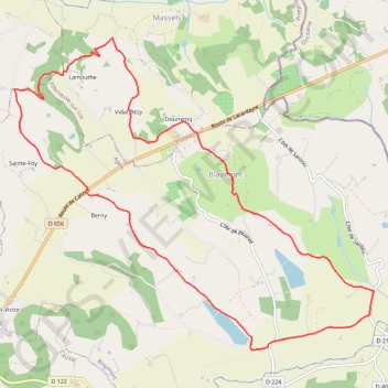 Itinéraire Blaymont mars, distance, dénivelé, altitude, carte, profil, trace GPS
