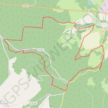 Itinéraire Circuit long bourbonne, distance, dénivelé, altitude, carte, profil, trace GPS