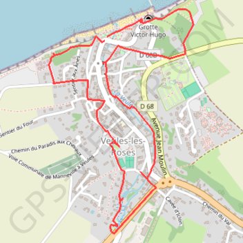 Itinéraire Circuit du plus petit Fleuve de France - Veules-Les-Roses, distance, dénivelé, altitude, carte, profil, trace GPS