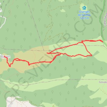 Itinéraire Luchon Baren cabanne de la Plagnette Mail de la Pique, distance, dénivelé, altitude, carte, profil, trace GPS