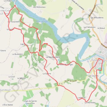 Itinéraire Le Grand Huit - Putanges Pont Ecrépin, distance, dénivelé, altitude, carte, profil, trace GPS