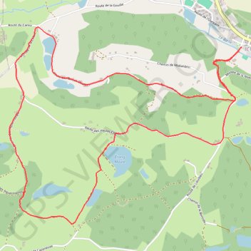 Itinéraire Châtonnay (38), distance, dénivelé, altitude, carte, profil, trace GPS