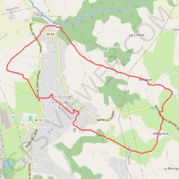 Itinéraire Saint bonnet les oules, distance, dénivelé, altitude, carte, profil, trace GPS