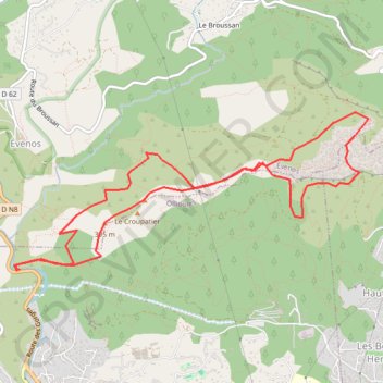 Itinéraire Du Destel au Groupatier, distance, dénivelé, altitude, carte, profil, trace GPS
