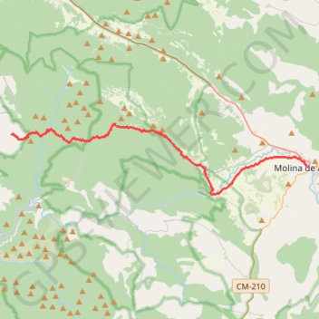 Itinéraire CID-6, distance, dénivelé, altitude, carte, profil, trace GPS