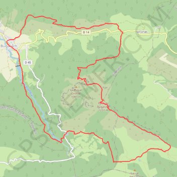Itinéraire Le Pech de Bugarach, distance, dénivelé, altitude, carte, profil, trace GPS