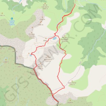 Itinéraire Pic de Montaud et crêtes du Berbégué, distance, dénivelé, altitude, carte, profil, trace GPS