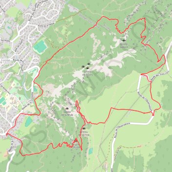 Itinéraire Le Mont Salève, distance, dénivelé, altitude, carte, profil, trace GPS