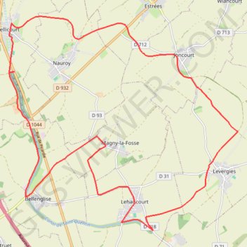 Itinéraire Les berges du canal, distance, dénivelé, altitude, carte, profil, trace GPS