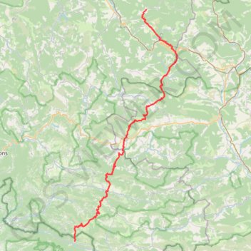 Itinéraire Miscon - Brantes, distance, dénivelé, altitude, carte, profil, trace GPS