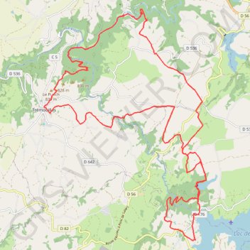 Itinéraire Le Lévézou - Notre-Dame d'Aures, distance, dénivelé, altitude, carte, profil, trace GPS