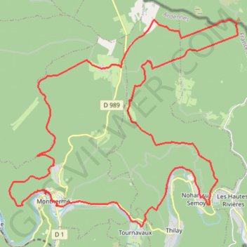 Itinéraire La Croix Scailles, distance, dénivelé, altitude, carte, profil, trace GPS