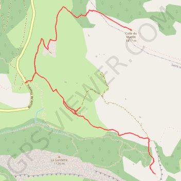 Itinéraire Colle du Maçon et Castellaras de la Malle depuis le Col du Ferrier, distance, dénivelé, altitude, carte, profil, trace GPS