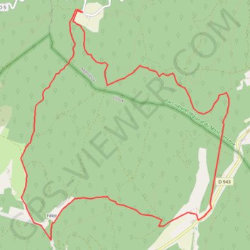 Itinéraire De Saint Hubert au château de Javon, distance, dénivelé, altitude, carte, profil, trace GPS