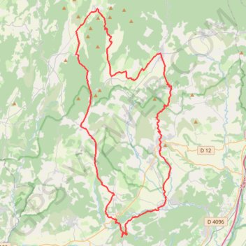 Itinéraire Pied de Lure - Alpes de Haute-Provence, distance, dénivelé, altitude, carte, profil, trace GPS