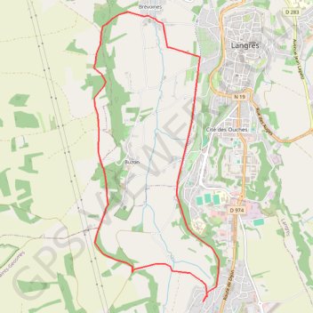 Itinéraire Brevoines, distance, dénivelé, altitude, carte, profil, trace GPS