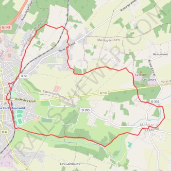 Itinéraire 16-110, distance, dénivelé, altitude, carte, profil, trace GPS