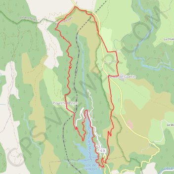 Itinéraire De la Garde-Guérin vers le Lac de Villefort, distance, dénivelé, altitude, carte, profil, trace GPS