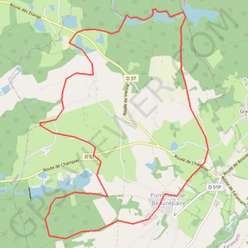 Itinéraire Baurepaire, distance, dénivelé, altitude, carte, profil, trace GPS