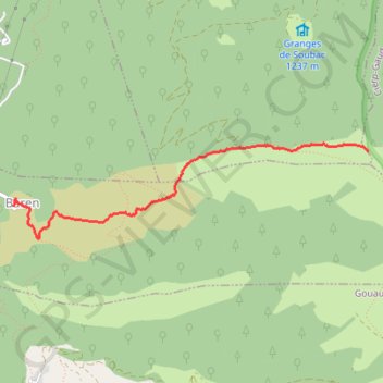 Itinéraire Mail de la Pique, distance, dénivelé, altitude, carte, profil, trace GPS