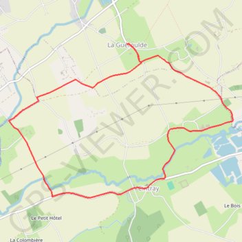 Itinéraire Circuit des chemins des Isles - Cintray, distance, dénivelé, altitude, carte, profil, trace GPS