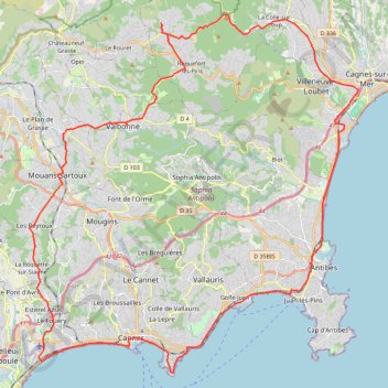 Itinéraire Grand Tour de la Technopole, distance, dénivelé, altitude, carte, profil, trace GPS