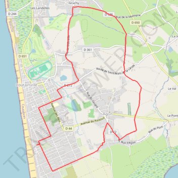 Itinéraire 1 - Triathlon-vélo-26, distance, dénivelé, altitude, carte, profil, trace GPS