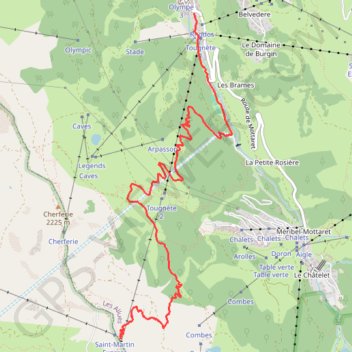 Itinéraire r6, distance, dénivelé, altitude, carte, profil, trace GPS