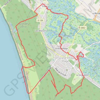 Itinéraire Oléron - Grand Village, distance, dénivelé, altitude, carte, profil, trace GPS