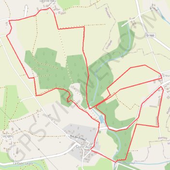 Itinéraire Circuit des Carrières - Saint-Aubin, distance, dénivelé, altitude, carte, profil, trace GPS