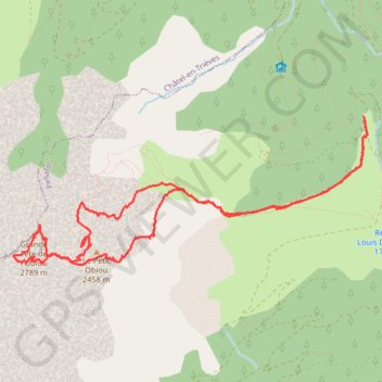 Itinéraire Obiou en huit par les chatières et les cheminées du petit obiou (Devoluy), distance, dénivelé, altitude, carte, profil, trace GPS