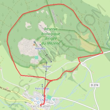 Itinéraire Mezenc et Loire sauvage - Tour du Mont Alambre, distance, dénivelé, altitude, carte, profil, trace GPS