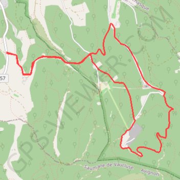 Itinéraire Saint gens depuis la borrie de La Roque-sur-Pernes, distance, dénivelé, altitude, carte, profil, trace GPS