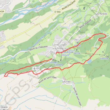 Itinéraire Circuit du plateau de Libouse, distance, dénivelé, altitude, carte, profil, trace GPS