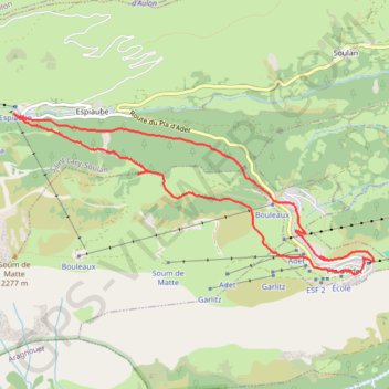 Itinéraire 65-106, distance, dénivelé, altitude, carte, profil, trace GPS