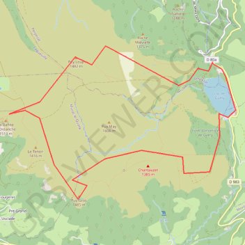 Itinéraire Le Plateau de Guéry, distance, dénivelé, altitude, carte, profil, trace GPS